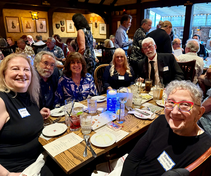 grads at dinner